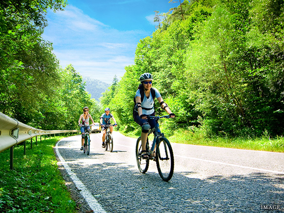 写真：サイクリング