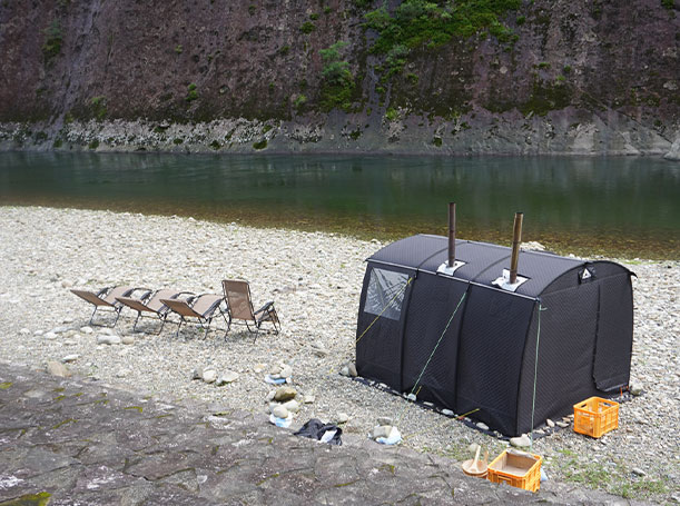 Image：Riverside sauna